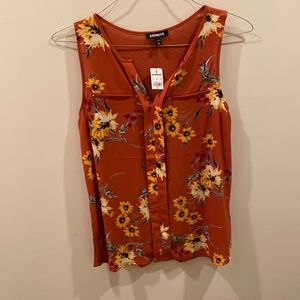Express Women’s Floral Tank Top NWT